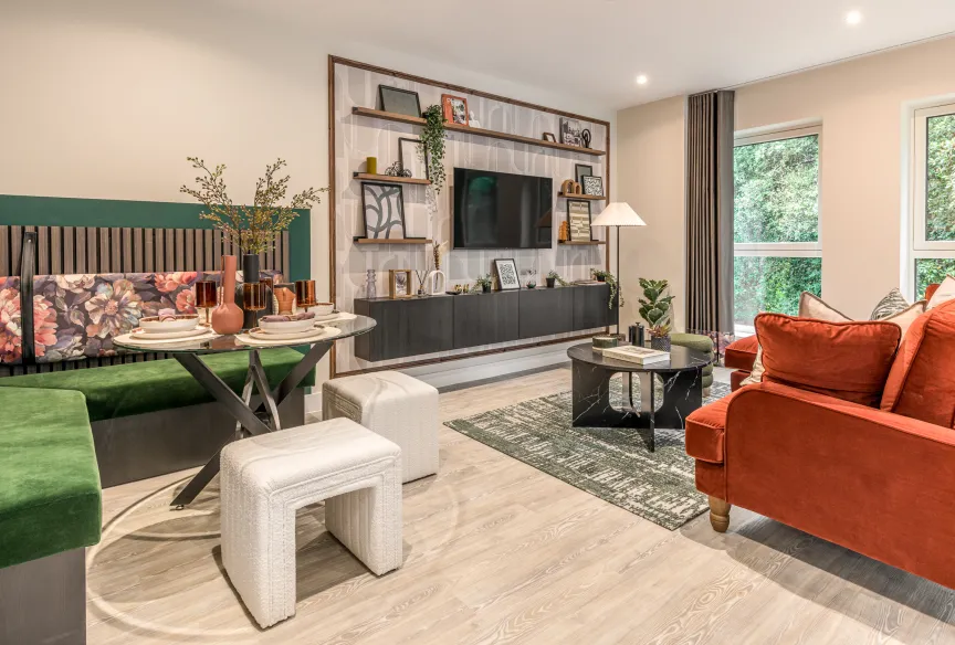 North Gate Park, 2 bed show home living space
