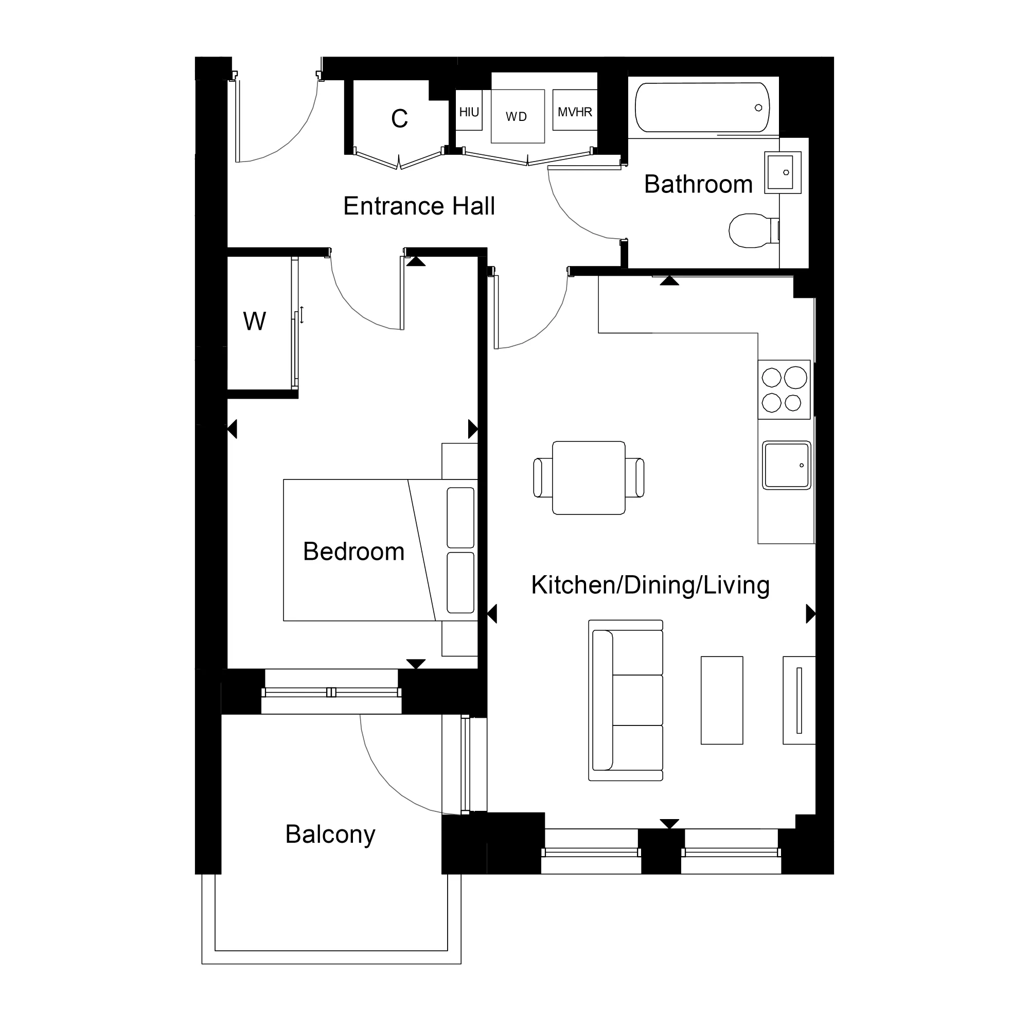 Marram House, Apartment 89 Floorplan
