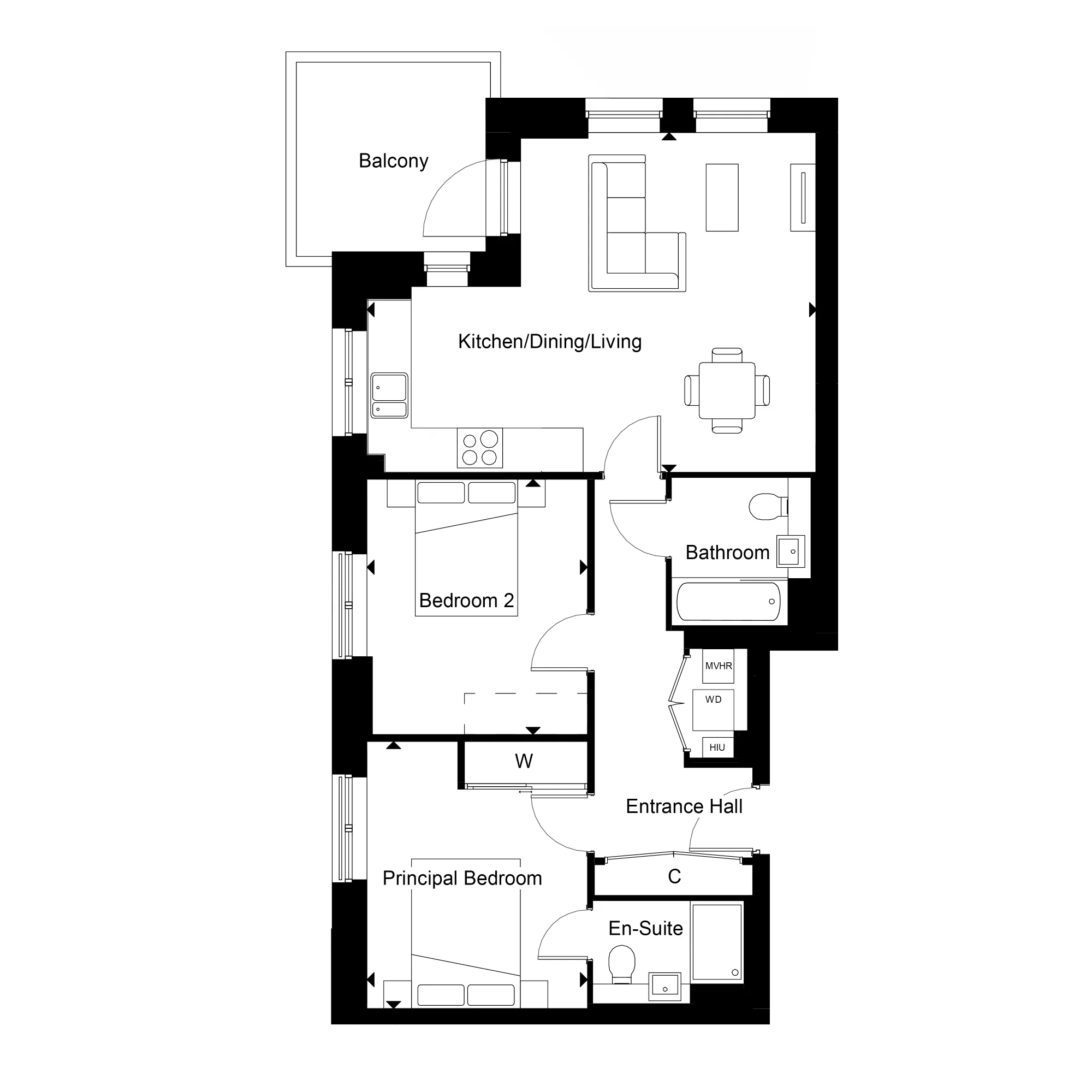 Foxtail House, Apartment 55