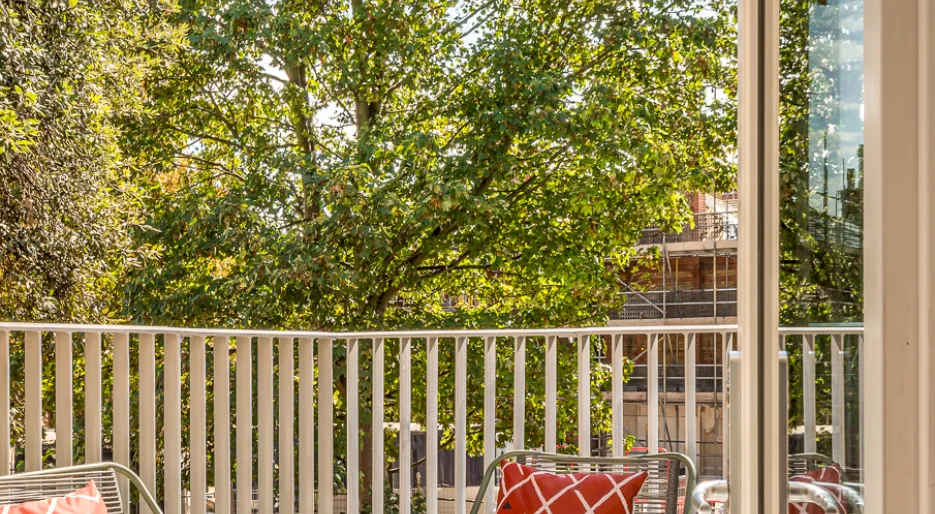 NGP, one bedroom apartment balcony