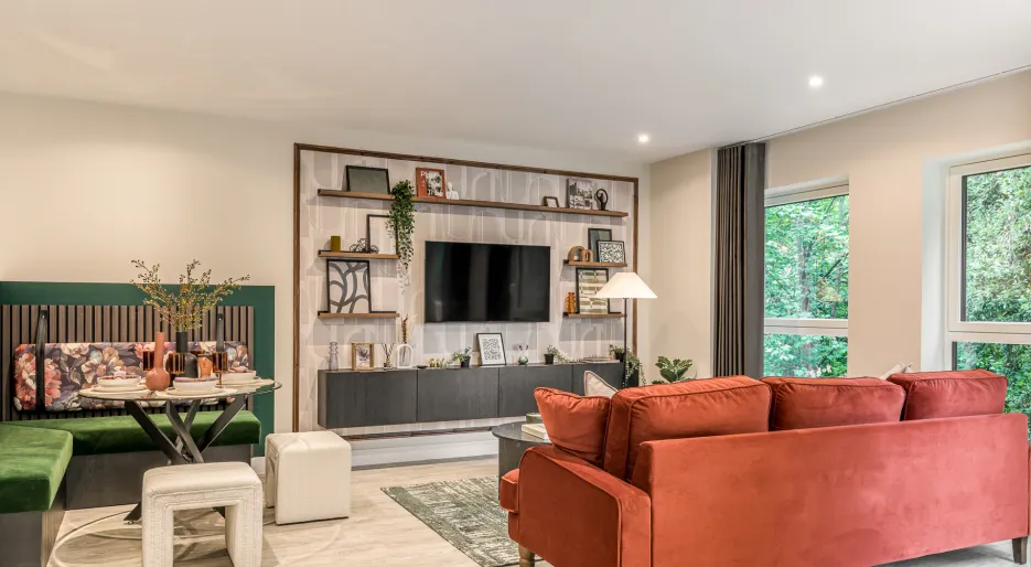 NGP, two bedroom apartment, living / dining