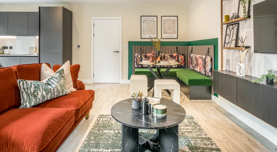 NGP, two bedroom apartment, living / dining