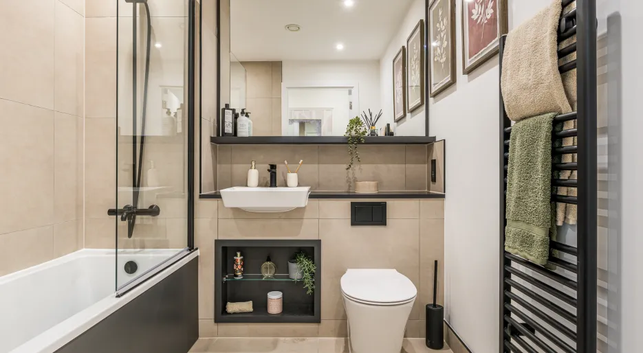 NGP, two bedroom apartment, family bathroom