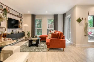 North Gate Park, 2 bedroom show home, living