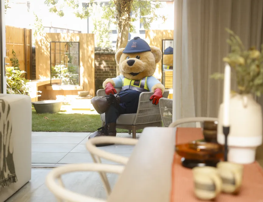 Billy the bear - Houses launch event 