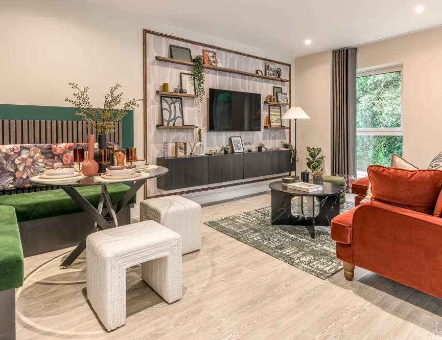 North Gate Park, 2 bed show home living space